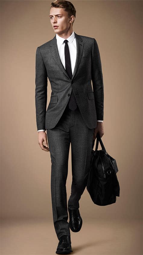 burberry slim fit suit 36s|Burberry clothing for men.